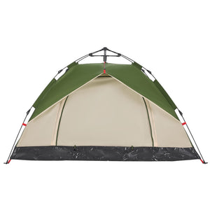 vidaXL Camping Tent Dome 2-Person Green Quick Release