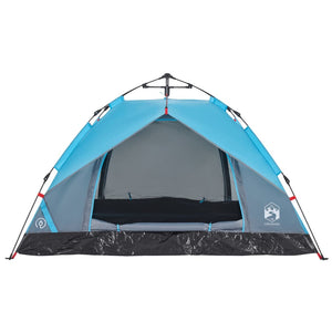 vidaXL Camping Tent Dome 2-Person Blue Quick Release