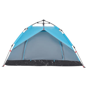 vidaXL Camping Tent Dome 2-Person Blue Quick Release