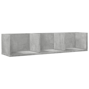 vidaXL Wall Cabinet Concrete Grey 75x18x16.5 cm Engineered Wood