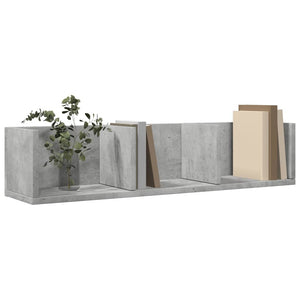 vidaXL Wall Cabinet Concrete Grey 75x18x16.5 cm Engineered Wood