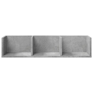 vidaXL Wall Cabinet Concrete Grey 75x18x16.5 cm Engineered Wood