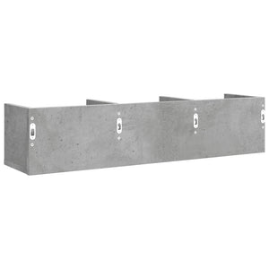 vidaXL Wall Cabinet Concrete Grey 75x18x16.5 cm Engineered Wood