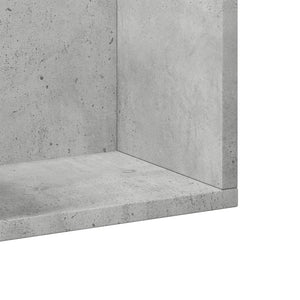 vidaXL Wall Cabinet Concrete Grey 75x18x16.5 cm Engineered Wood