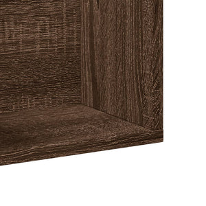 vidaXL Wall Cabinet Brown Oak 75x18x16.5 cm Engineered Wood