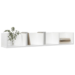 vidaXL Wall Cabinet White 99x18x16.5 cm Engineered Wood