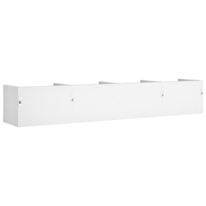 vidaXL Wall Cabinet White 99x18x16.5 cm Engineered Wood