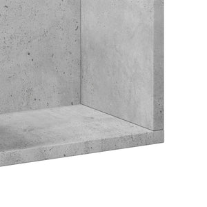 vidaXL Wall Cabinet Concrete Grey 99x18x16.5 cm Engineered Wood