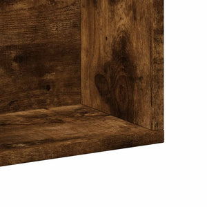 vidaXL Wall Cabinet Smoked Oak 99x18x16.5 cm Engineered Wood