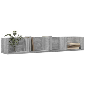 vidaXL Wall Cabinet Grey Sonoma 99x18x16.5 cm Engineered Wood