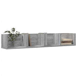 vidaXL Wall Cabinets 2 pcs Grey Sonoma 99x18x16.5 cm Engineered Wood