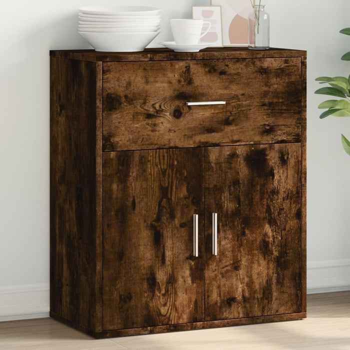 vidaXL Sideboard Smoked Oak 60x31x70 cm Engineered Wood