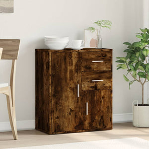 vidaXL Sideboard Smoked Oak 60x31x70 cm Engineered Wood