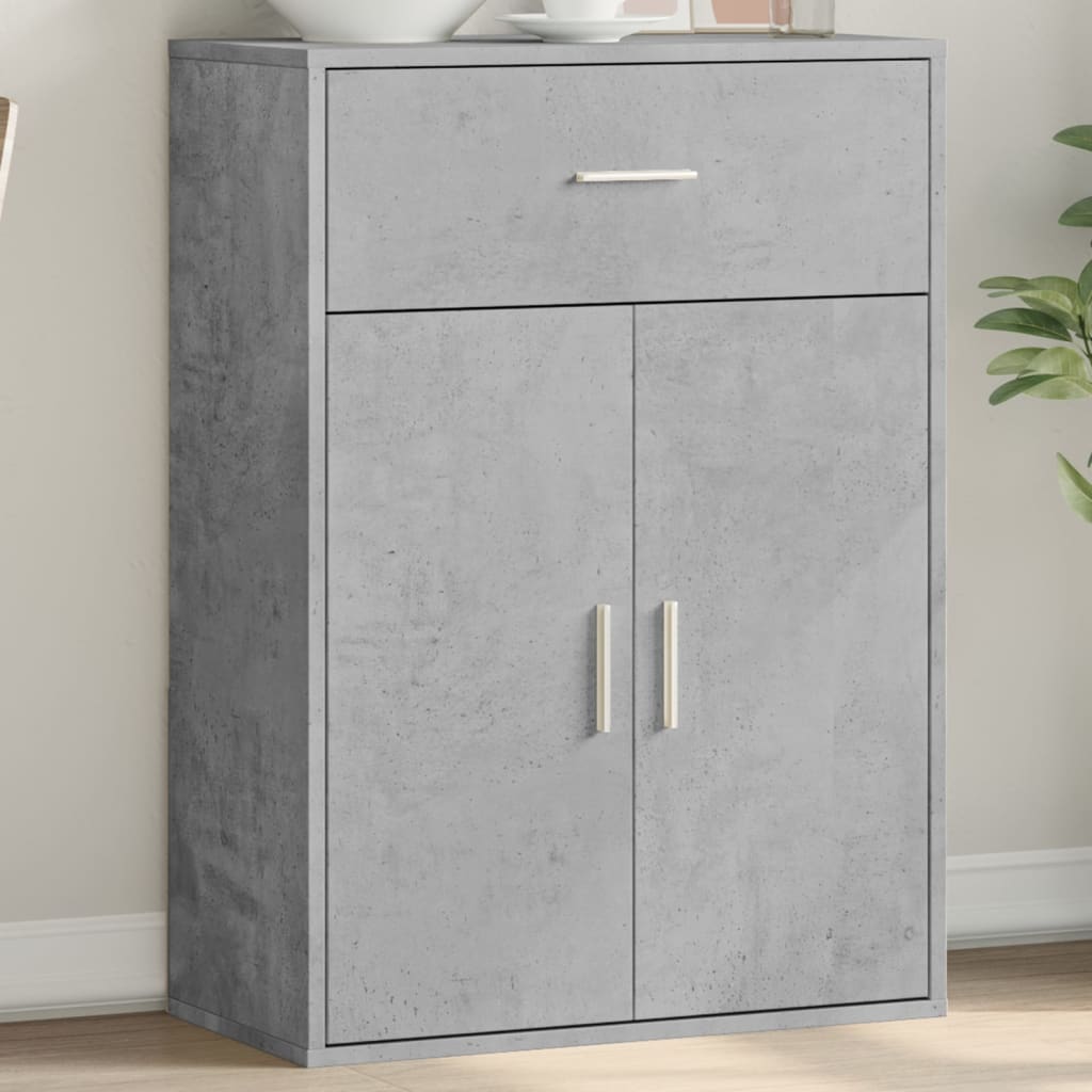 vidaXL Sideboard Concrete Grey 60x30x84 cm Engineered Wood