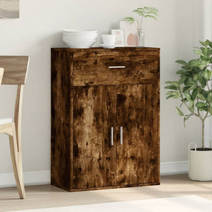 vidaXL Sideboard Smoked Oak 60x30x84 cm Engineered Wood