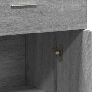 vidaXL Sideboard Grey Sonoma 60x30x84 cm Engineered Wood