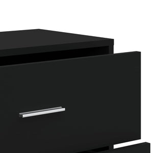 vidaXL Sideboard Black 60x31x84 cm Engineered Wood