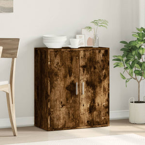 vidaXL Sideboard Smoked Oak 79x38x80 cm Engineered Wood