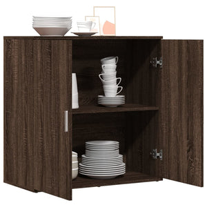 vidaXL Sideboard Brown Oak 79x38x80 cm Engineered Wood