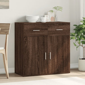 vidaXL Sideboard Brown Oak 79x38x80 cm Engineered Wood