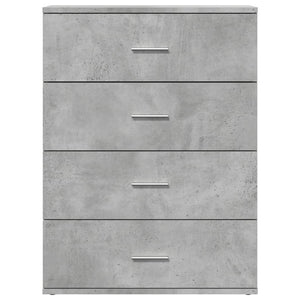 vidaXL Sideboard Concrete Grey 60x39x80 cm Engineered Wood