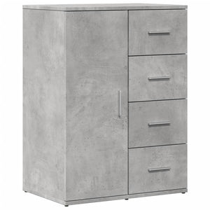 vidaXL Sideboard Concrete Grey 59x39x80 cm Engineered Wood