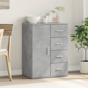 vidaXL Sideboard Concrete Grey 59x39x80 cm Engineered Wood