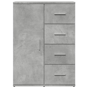 vidaXL Sideboard Concrete Grey 59x39x80 cm Engineered Wood