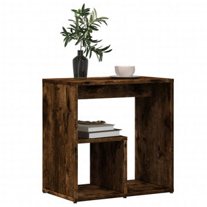 vidaXL Side Tables 2 pcs Smoked Oak 50x30x50 cm Engineered Wood