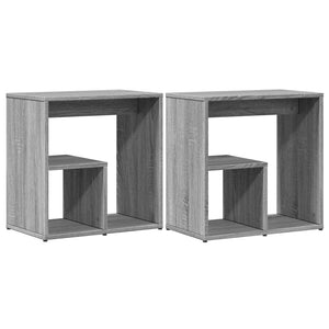 vidaXL Side Tables 2 pcs Grey Sonoma 50x30x50 cm Engineered Wood