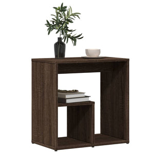 vidaXL Side Table Brown Oak 50x30x50 cm Engineered Wood