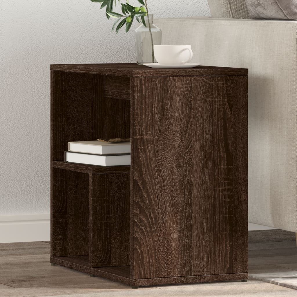 vidaXL Side Table Brown Oak 50x30x50 cm Engineered Wood