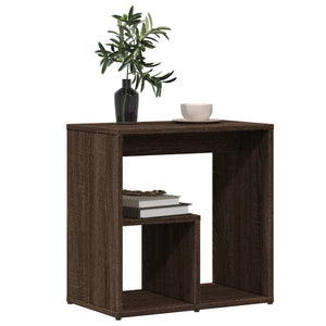 vidaXL Side Tables 2 pcs Brown Oak 50x30x50 cm Engineered Wood