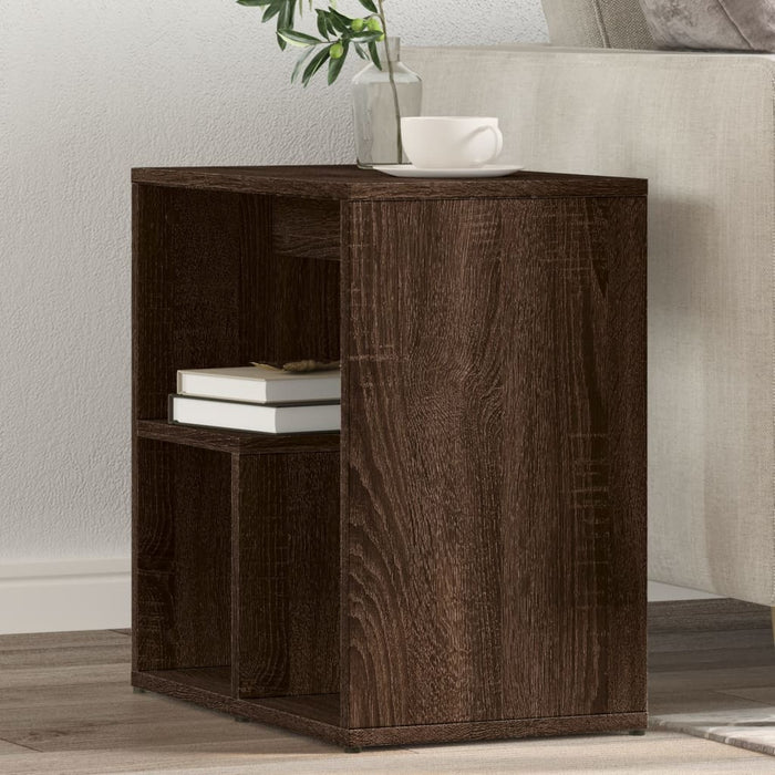 vidaXL Side Tables 2 pcs Brown Oak 50x30x50 cm Engineered Wood