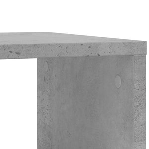 vidaXL Side Table with Wheels Concrete Grey 50x30x55 cm Engineered Wood