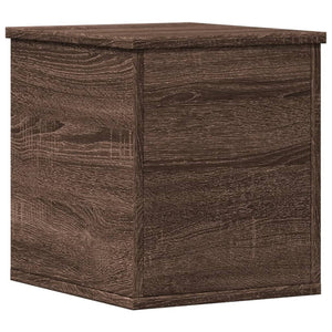 vidaXL Storage Box Brown Oak 30x35x35 cm Engineered Wood