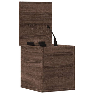 vidaXL Storage Box Brown Oak 30x35x35 cm Engineered Wood