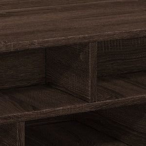 vidaXL Coffee Table Brown Oak 70x70x29 cm Engineered Wood