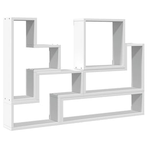 vidaXL Wall Shelf White 96x12x64 cm Engineered Wood