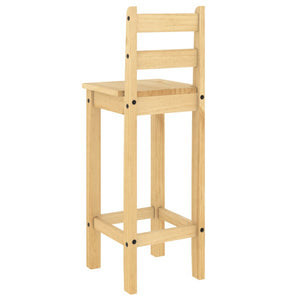 vidaXL Bar Chairs 2 pcs Solid Wood Pine