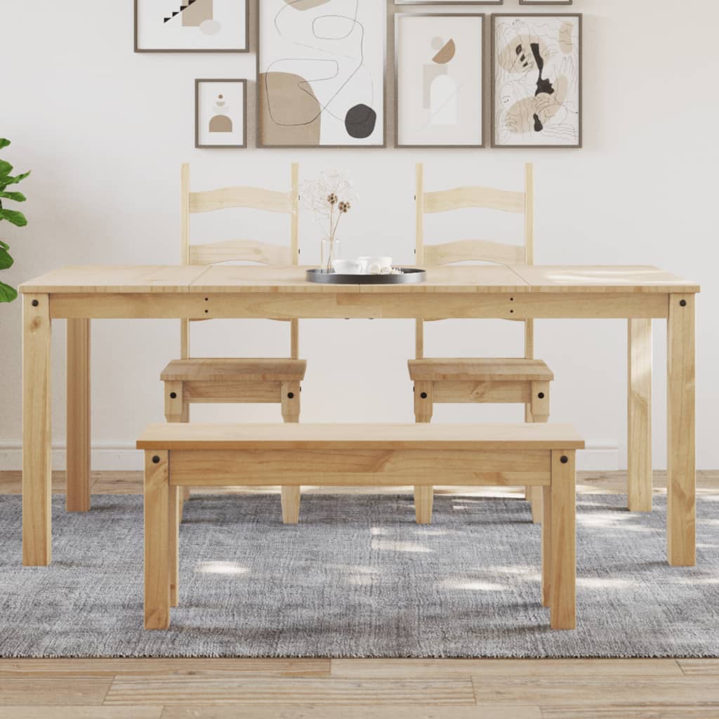 vidaXL Dining Table Panama 180x90x75 cm Solid Wood Pine