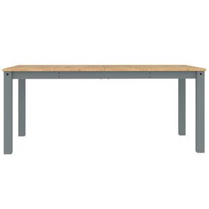 vidaXL Dining Table Panama Grey 180x90x75 cm Solid Wood Pine