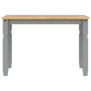 vidaXL Dining Table Corona Grey 112x60x75 cm Solid Wood Pine