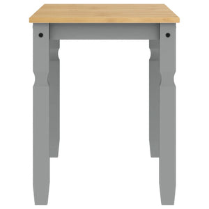 vidaXL Dining Table Corona Grey 112x60x75 cm Solid Wood Pine