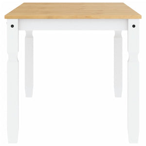 vidaXL Dining Table Corona White 160x80x75 cm Solid Wood Pine