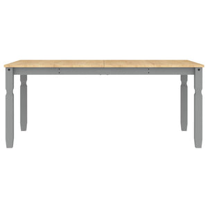 vidaXL Dining Table Corona Grey 180x90x75 cm Solid Wood Pine