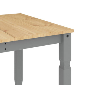 vidaXL Dining Table Corona Grey 180x90x75 cm Solid Wood Pine