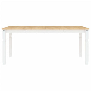 vidaXL Dining Table Corona White 180x90x75 cm Solid Wood Pine