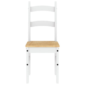 vidaXL Dining Chairs 2 pcs White 40x46x99 cm Solid Wood Pine