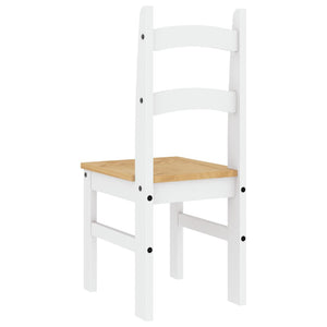 vidaXL Dining Chairs 2 pcs White 40x46x99 cm Solid Wood Pine